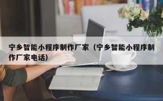 吕梁宁乡智能小程序制作厂家（宁乡智能小程序制作厂家电话）